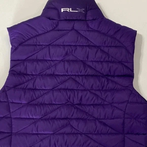 RLX Ralph Lauren Purple Down Filled Lightweight Quilted Puffer Vest Size Small - Picture 4 of 8